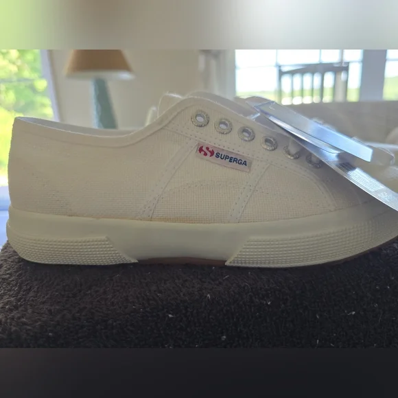 Superga Cotu Classic 2750 White Womens 8 Men 6.5 - Picture 5 of 11